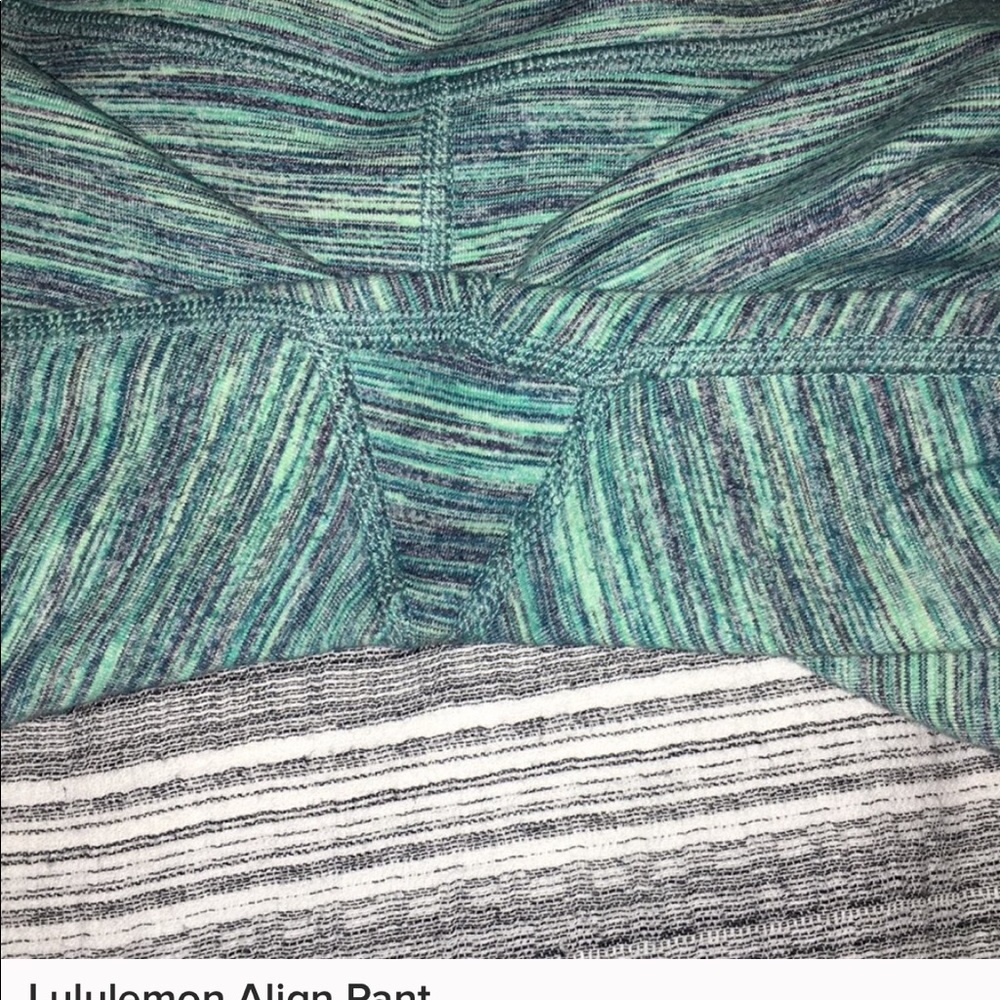 Lululemon Teal Full Length Wunder Under Pants - Picture 5 of 5